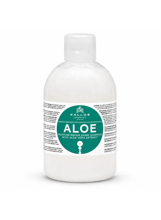 Kallos Aloe Shampoo with a aloe vera extract 1000 ml – Hydrating Shampoo for Healthy Looking Hair - Image 1