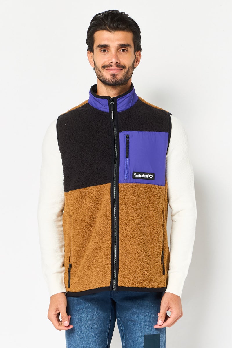 Timberland Men Brand Logo Vest Jacket, Multicolor - Image 1
