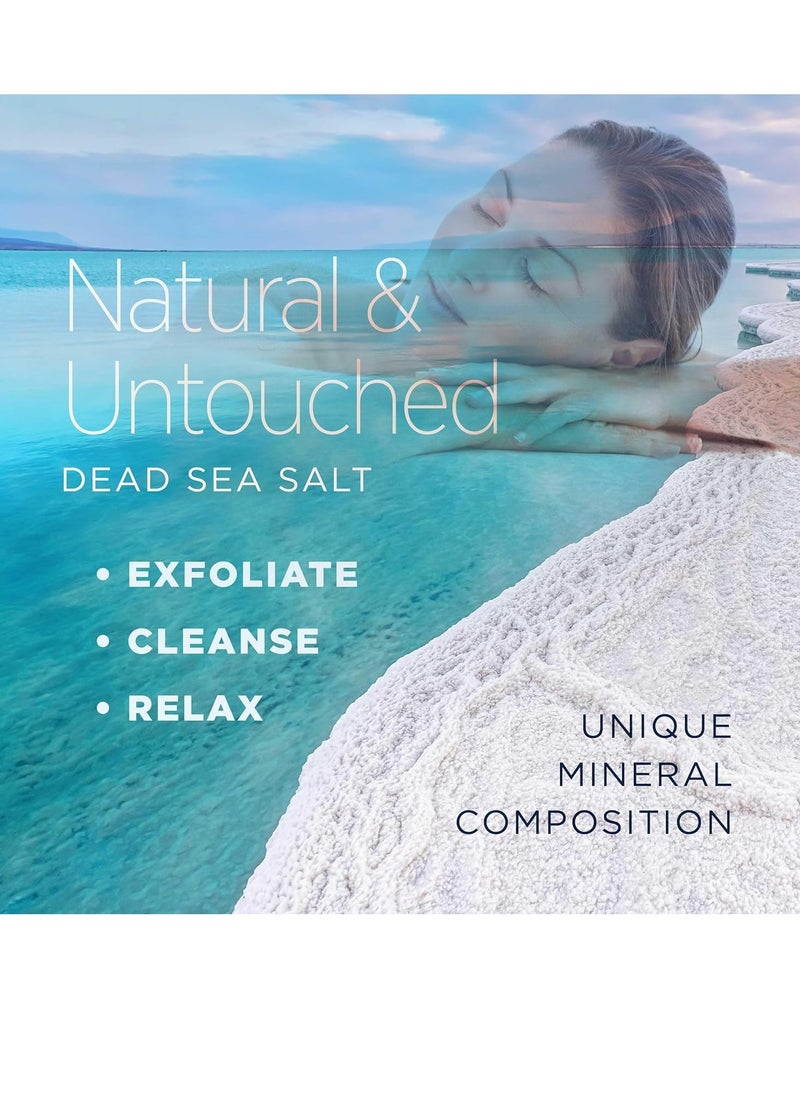 Minera Minera Dead Sea Salt, 100% Pure & Natural, 5 lbs. Fine Grain (0-1.7 mm) Bulk Bag, Easily Dissolving Dead Sea Salts for Soaking & Bathing, Skin Nourishing Fine Sea Salt, Unscented  - Image 2