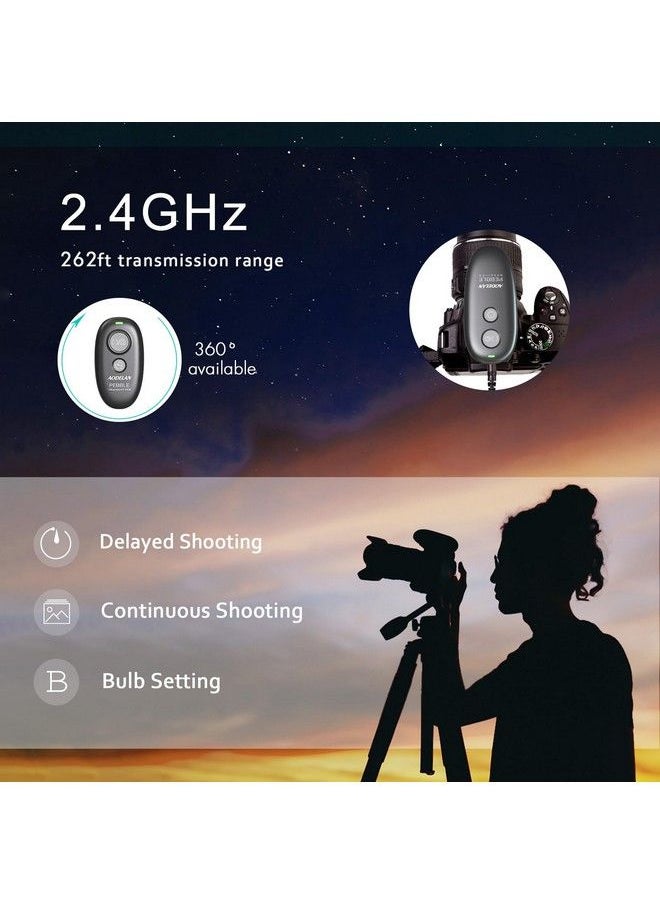 AODELAN Camera Remote Control Wireless Shutter For Canon Eos Rp R6 Ros Rp Rebel T6 T7 T5 T3 Sl2 5D Mark Ii 5D Mark Iii 5D Mark Iv 6D Mark Ii 7D Mark Ii 7D Series 5D Series; For Fujifilm Xt3  - Image 4