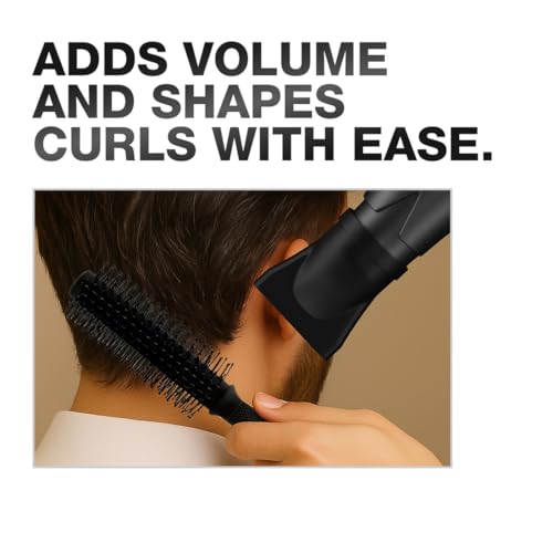 Ikonic Professional Carbon Fibre Roller Brush with Ionic Technology, Anti Frizz Styling, Curling, Volumizing & Waves for Women & Men, All Hair Types, Heat Resistant, Salon & Personal Use - CFB 25 - Image 5