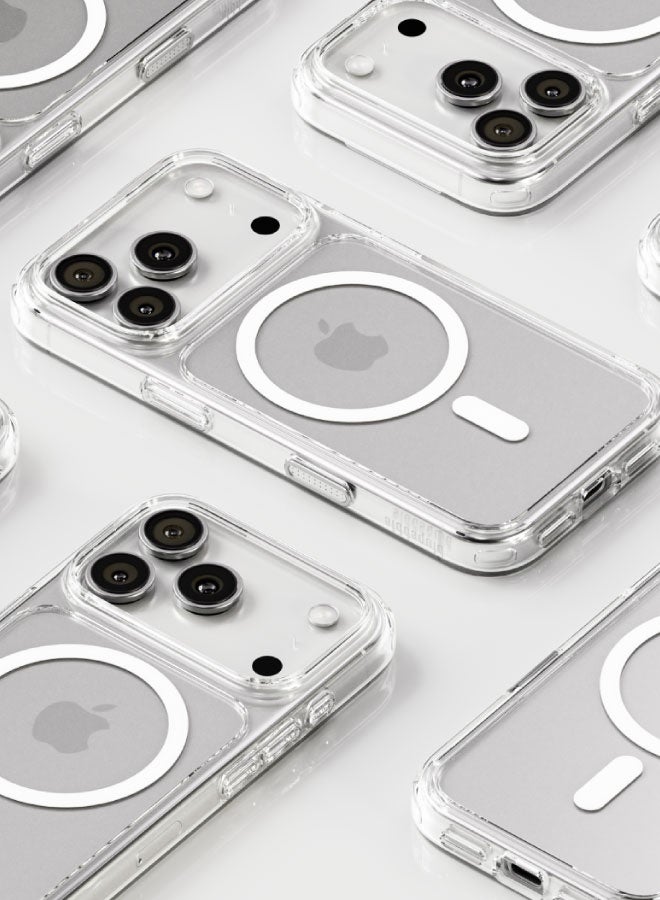 blupebble Hybrid MagClear MagSafe Case for iPhone 17 Pro – Slim Transparent Protective Cover, Shockproof, Wireless Charging Compatible - Image 4