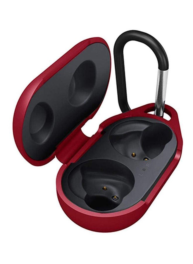 Silicone Case Cover For Samsung Galaxy Buds Sports Earphone Case Bluetooth Headset Shockproof Protective Cover (Red) Red - Image 2