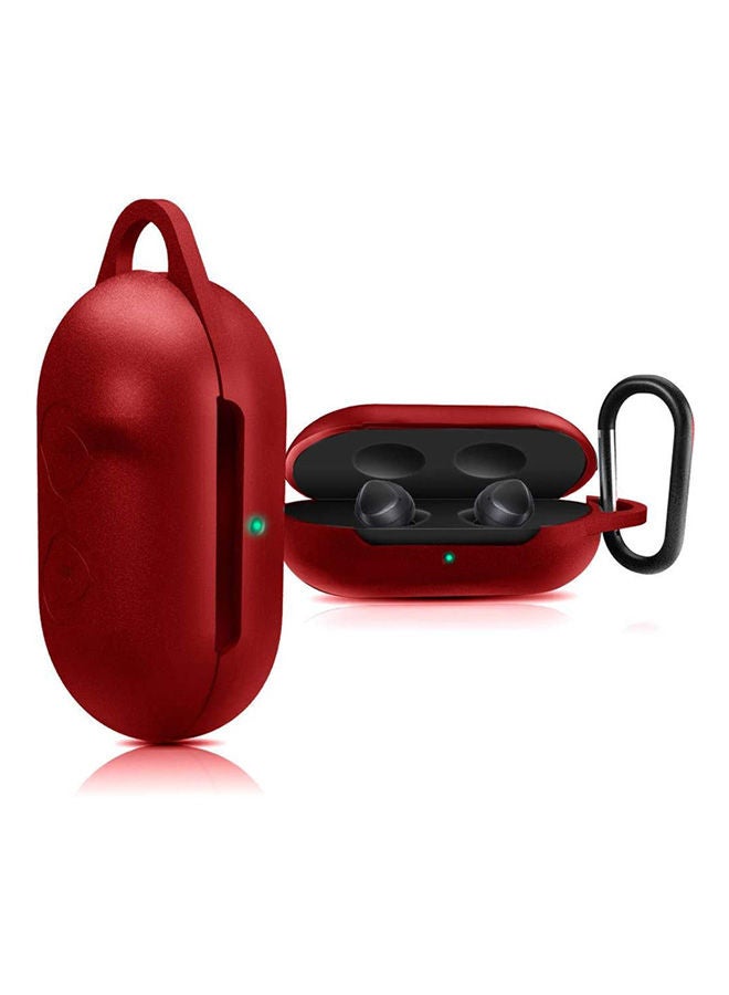 Silicone Case Cover For Samsung Galaxy Buds Sports Earphone Case Bluetooth Headset Shockproof Protective Cover (Red) Red - Image 1