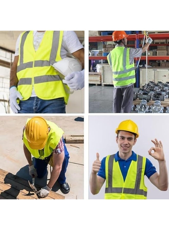 فكسر سترة أمان عاكسة عالية الوضوح - طقم من 5 قطع، للجنسين (مقاسات M، L، XL، 2XL) - Image 5