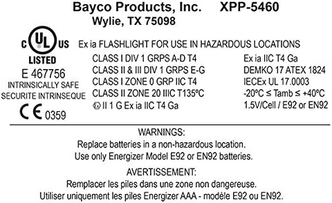 Bayco مصباح الرأس Nightstick XPP5460GX الآمن intrinsically منخفض البروفايل ثنائي الضوء 3 AAA أخضر UL913 ATEX متعدد الألوان - Image 4