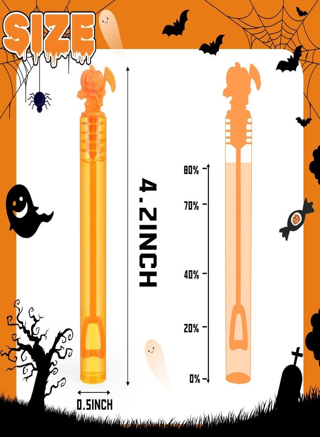 MAPIXO Halloween Party Favors Bulk for Kid, 32Pcs Mini Pumpkin Bubble Wands, Goodie Bag Filler, Halloween Trick or Treats Non Candy, Classroom Prizes, Pinata Stuffer, Basket, Gift Box Toy Supplies, Birthday - Image 3