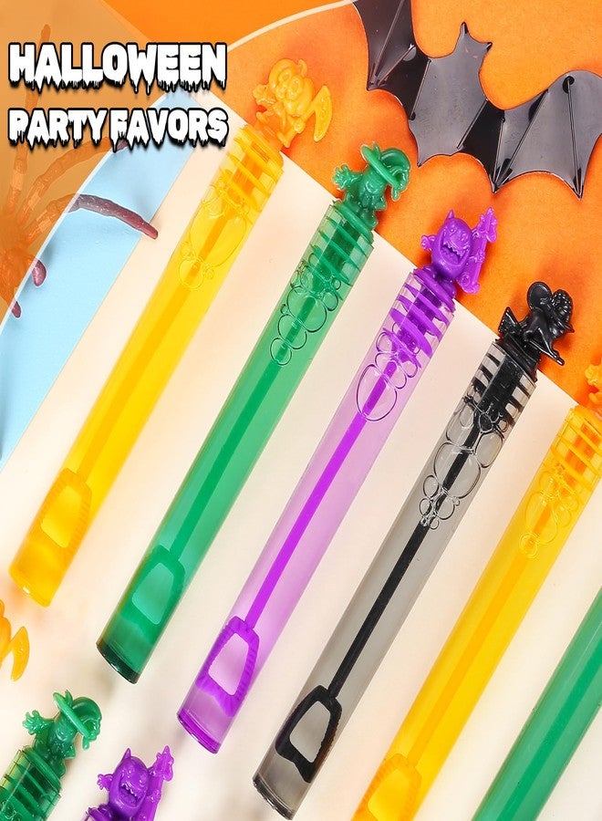 MAPIXO Halloween Party Favors Bulk for Kid, 32Pcs Mini Pumpkin Bubble Wands, Goodie Bag Filler, Halloween Trick or Treats Non Candy, Classroom Prizes, Pinata Stuffer, Basket, Gift Box Toy Supplies, Birthday - Image 5
