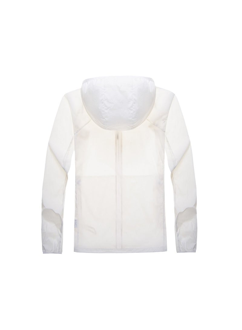 Loquat Women's Summer Breathable UV Protection Lightweight Sunscreen Clothing Printable Logo White  - Image 2