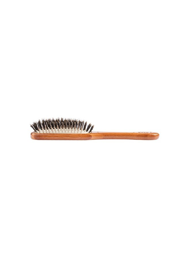 Bass Brushes Rectangle Boar Pet Brush with Bamboo Wood Handle - Image 4