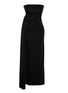 Black Shiny Knitted Long Evening Evening Dress TPRSS24AE00093 - pzsku/Z37565313B586D3D8A97DZ/45/_/1730941906/f25a34bd-9a05-4445-9135-e0de5b437ddc