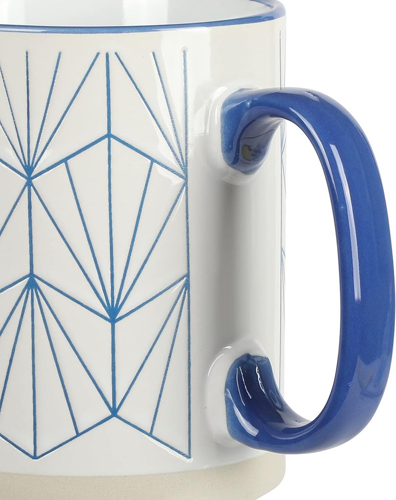 Gibson Home Parkmill 17 OZ 4 Pack Stoneware Mugs - Image 5