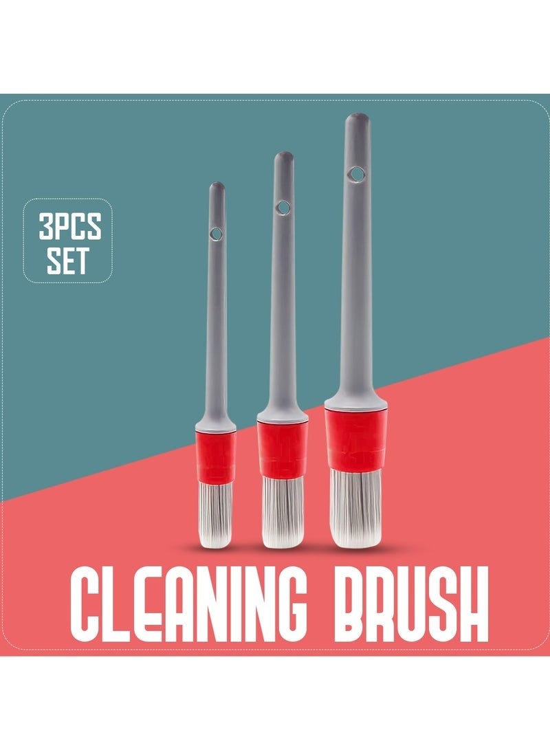 OR MENG Detailing Brush Set 3 Pcs Cleaning Brush Set For Car And Home - Image 3
