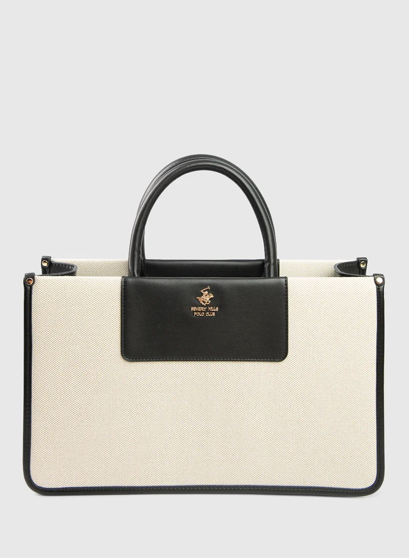 BEVERLY HILLS POLO CLUB Color Block Handheld Bag