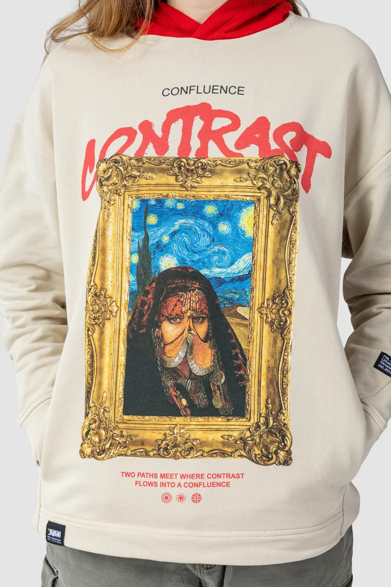 اف ان ال Contrast Hoodie