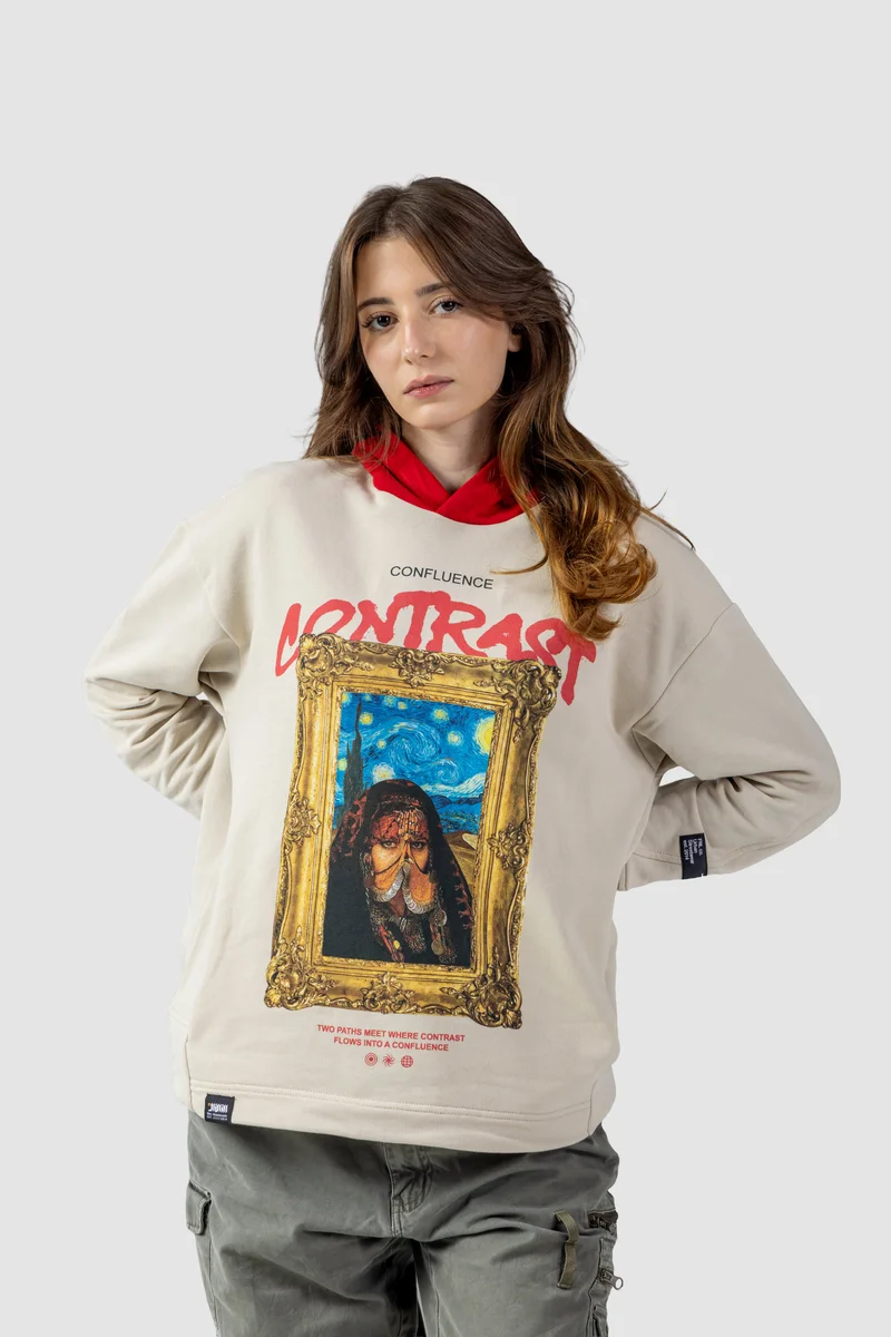 اف ان ال Contrast Hoodie
