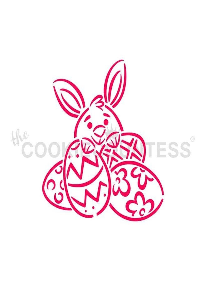 The Cookie Countess Inc استنسل قطف بيض أرنب الكونتيسة خلف البيض - Image 3