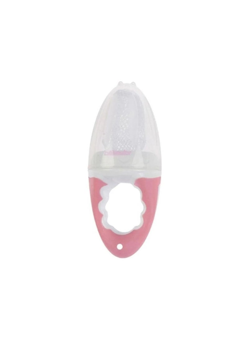 Bebedor Fruit teether with a comfortable spare part for the child in pink color - Image 2