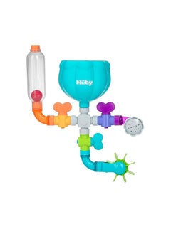 Nuby Nuby Wacky Waterworks Pipes Bath Toy with Interactive Features for Cognitive Development  - Image 2