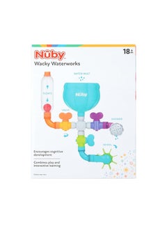 Nuby Nuby Wacky Waterworks Pipes Bath Toy with Interactive Features for Cognitive Development  - Image 5