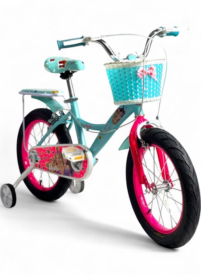 فلاش دراجة اطفال بناتي من فلاش لون تركواز - مقاس 12 من 3 سنوات ل 5 سنوات - الوكيل الرسمية في مصر المنتج GTG TOYS - Image 1