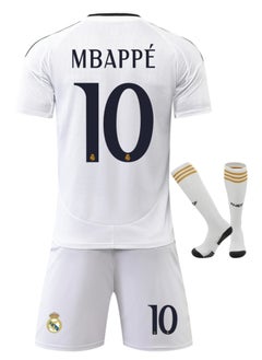ماركة غير محددة 2425 ريال مدريد Mbappe رقم 10 قمصان كرة القدم للأطفال قميص كرة القدم بدلة رياضية  - Image 1