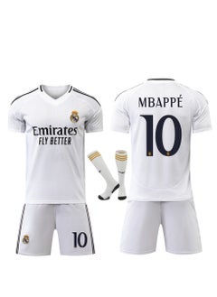 ماركة غير محددة 2425 ريال مدريد Mbappe رقم 10 قمصان كرة القدم للأطفال قميص كرة القدم بدلة رياضية  - Image 3