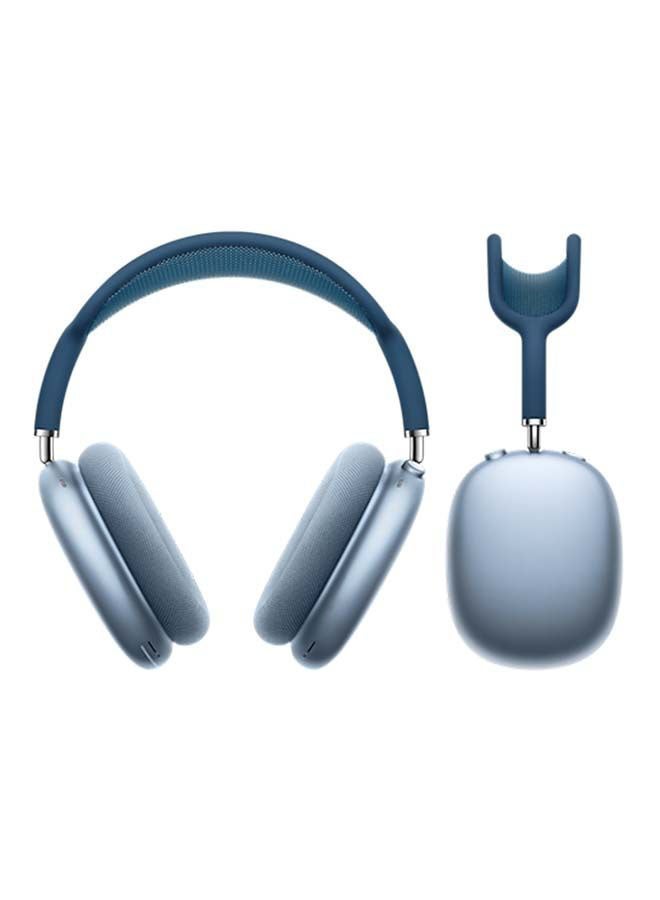ابل  سماعات AirPods Max بلوتوث فوق الأذن بخاصية إلغاء الضوضاء النشطة أزرق سماوي - Image 1