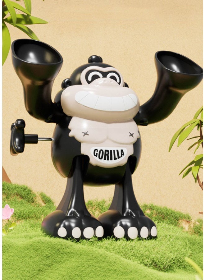 هالامودو 【لعبة غوريلا بزنبرك】 ألعاب محاكاة حيوانات بزنبرك يدوي للأطفال لعبة روضة تعليمية | مناسبة للأطفال فوق 3 سنوات | مادة ABS آمنة | ألوان عشوائية | حركة شقلبة 360° + تقدم أمامي | تصميم صديق للبيئة بدون بطاريات | حجم علمي + حواف ناعمة مستديرة | متينة مقاومة للصدمات | تعزز النمو الحركي | لعبة تفاعل تعليمية بين الوالدين والطفل - Image 4