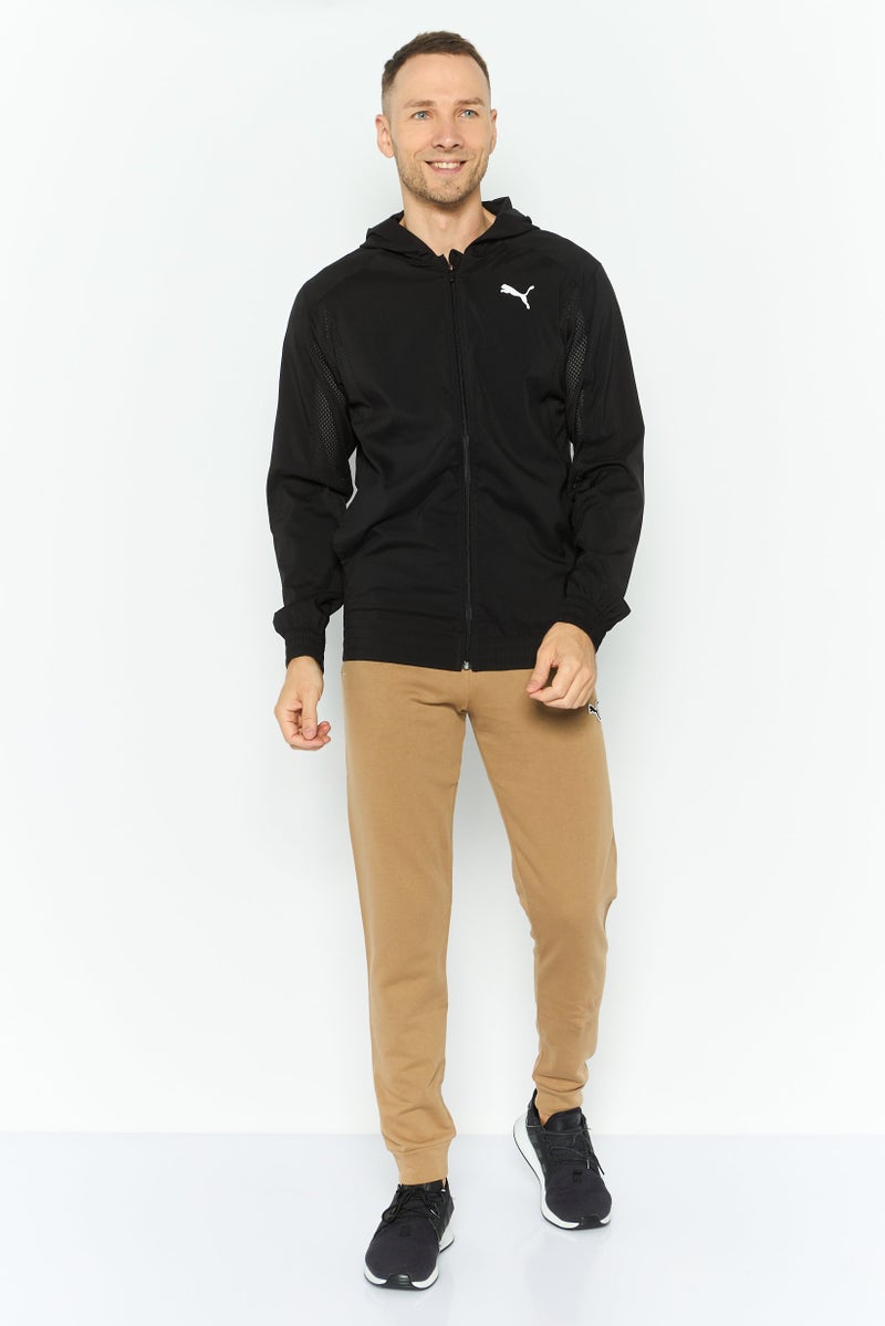 PUMA Men Sportswear Fit Brand Logo Outdoor Hooded Jacket, Black - Image 2