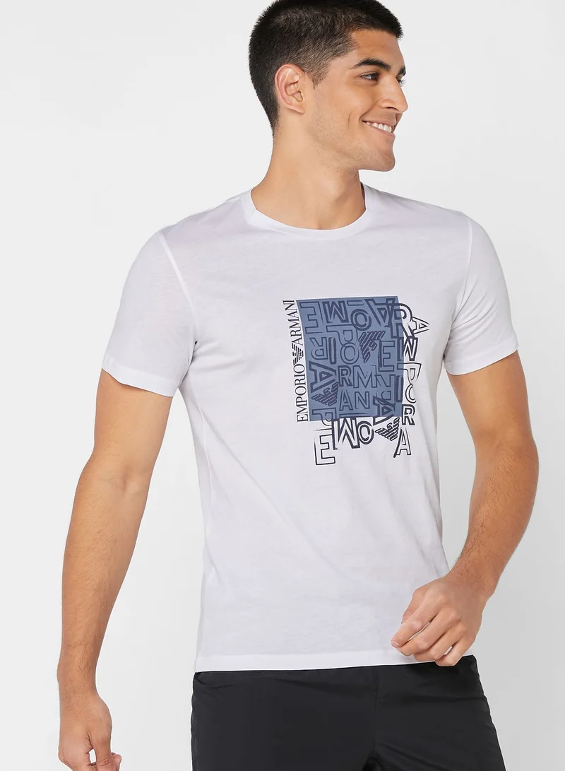 EMPORIO ARMANI Graphic Crew Neck T-Shirt