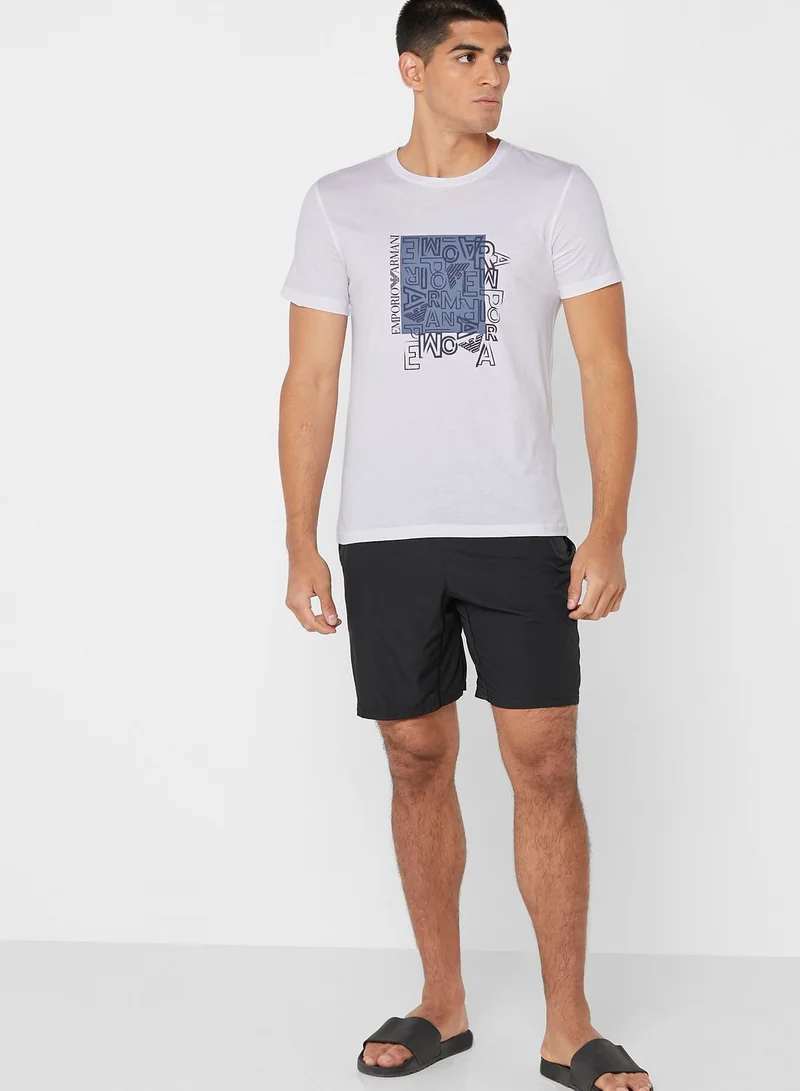 EMPORIO ARMANI Graphic Crew Neck T-Shirt