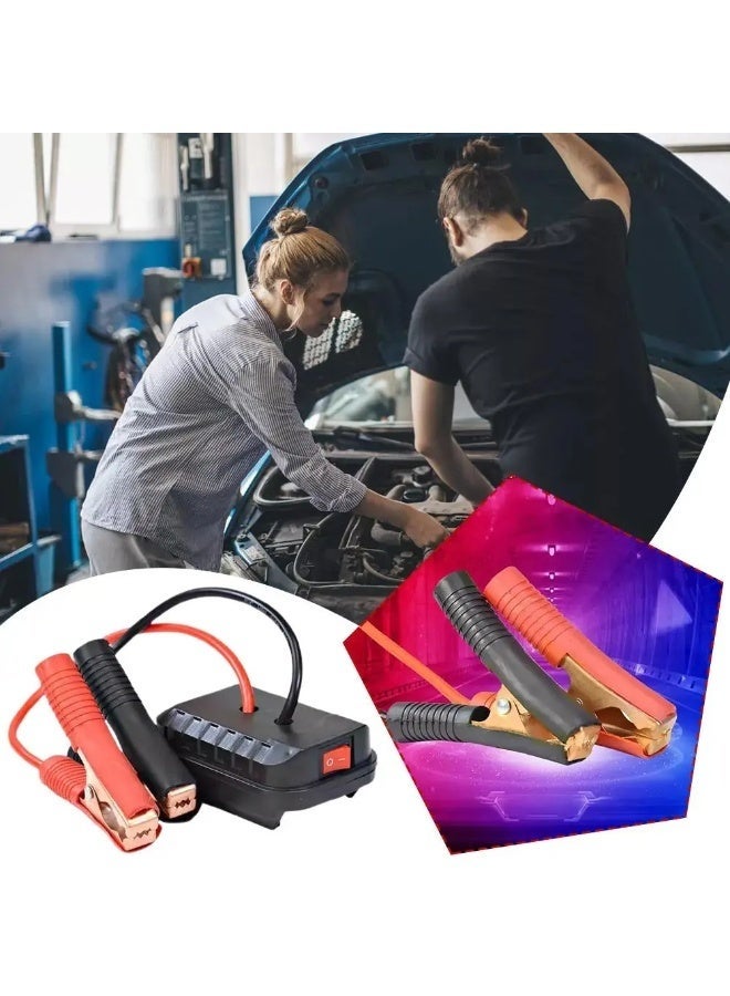 Car Emergency Starter for Makita Battery, Lithium Battery Converter and Booster Cable Adapter, Auto Ignition Device with Charger Clip, Emergency Power Supply for DIY Tools and Vehicle Jump Start - Image 5