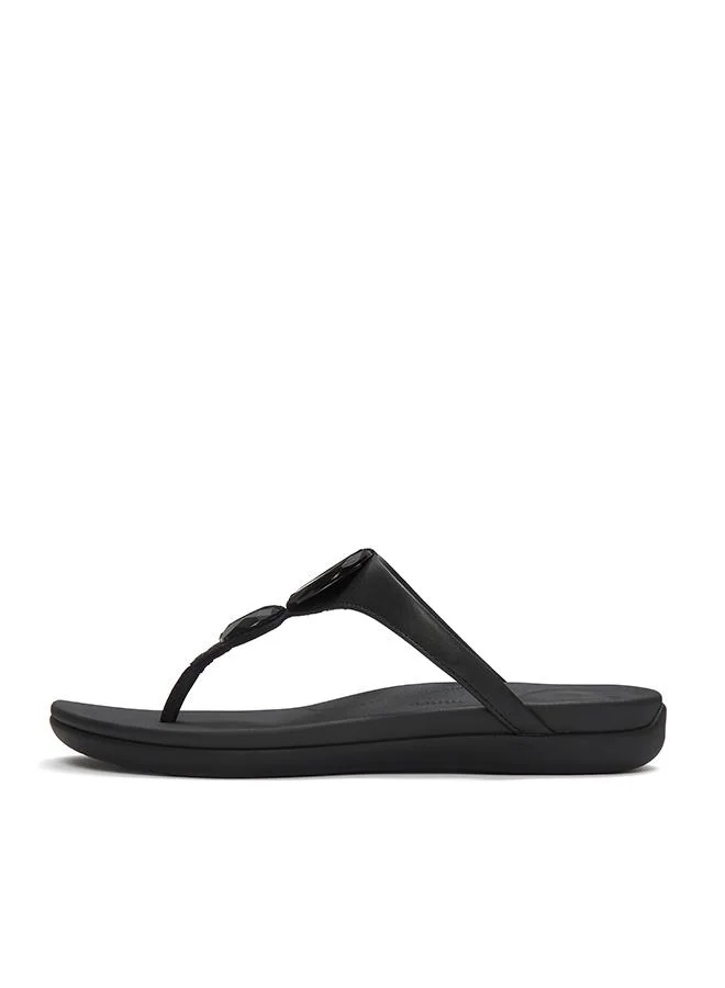 فيت فلوب SOLAY GLOSSY-DISC TOE-POST SANDALS