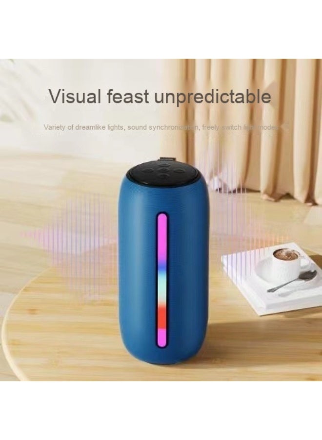 NIBEMINENT Wireless Bluetooth Speaker Heavy Subwoofer High Power Outdoor Portable Home Desktop Mini Speaker With Ambient Light  - Image 1