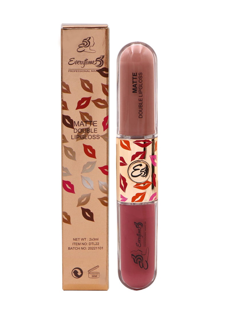 Everytime53 Women's Matte Double Lipgloss 6ml - DT05 - Image 1