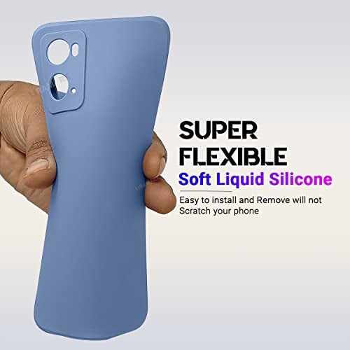 LIRAMARK Silicone Soft Back Cover Case for Oppo A76 4G / Oppo A36 4G (Silicone Blue) - Image 4