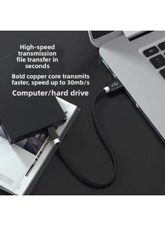 Generic Mini5P UsbT-type Mouth Camera Mobile Hard Disk Driving Recorder MP3 Old-fashioned Mobile Phone T-type Charging Cable-Color:Black Mini5p Usb To V3 Data Cable 2m  - Image 5