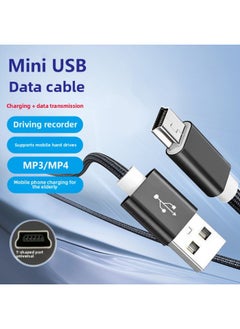 Generic Mini5P UsbT-type Mouth Camera Mobile Hard Disk Driving Recorder MP3 Old-fashioned Mobile Phone T-type Charging Cable-Color:Black Mini5p Usb To V3 Data Cable 2m  - Image 2