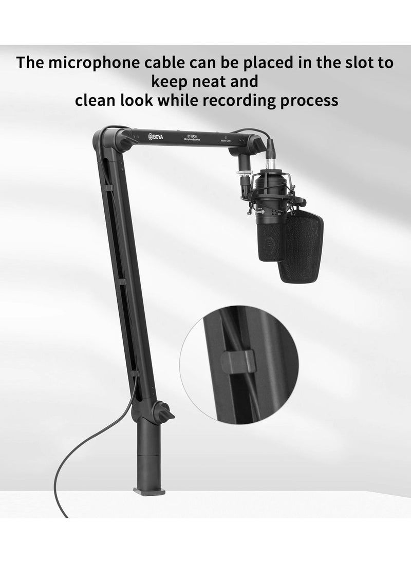 BOYA - BY-BA30 Microphone Boom Arm With Built-In Cable Catch - Image 1