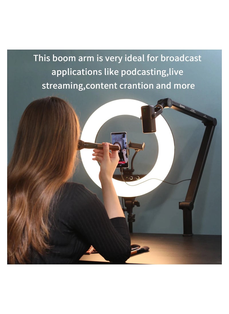 BOYA - BY-BA30 Microphone Boom Arm With Built-In Cable Catch - Image 1