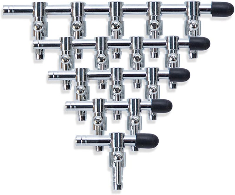 Five Heads Aquarium Air Stone Distributor Enhances Water Quality Oxygen Splitter Device - Image 4