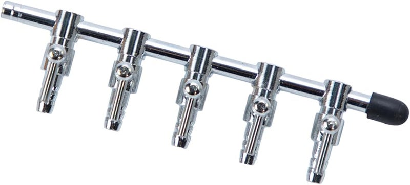 Five Heads Aquarium Air Stone Distributor Enhances Water Quality Oxygen Splitter Device - Image 2