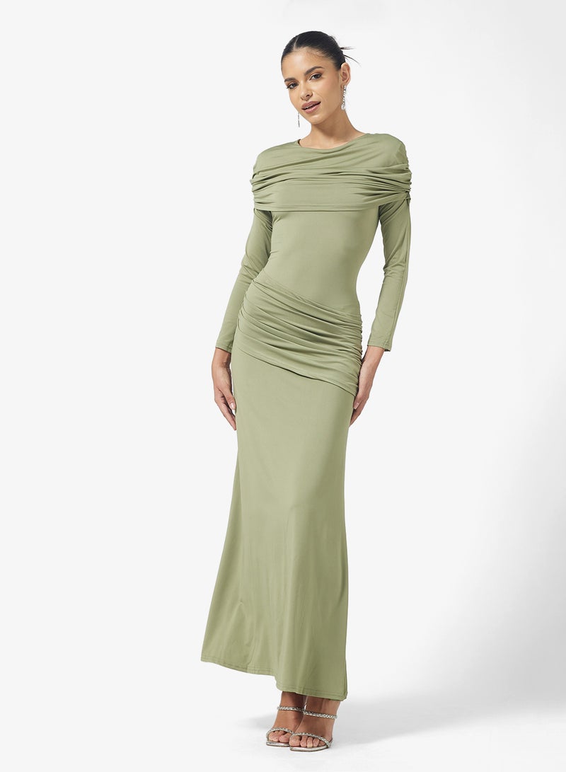 جينجر فستان ضيق بكسرات - Image 4