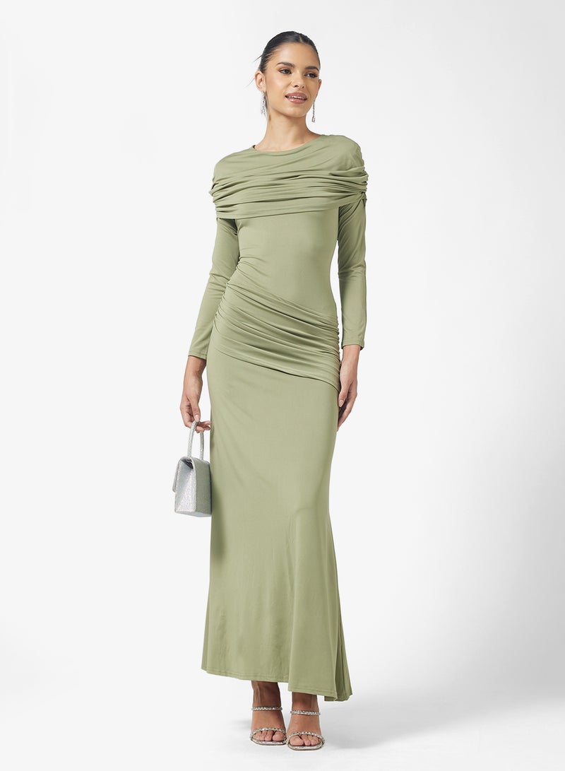 جينجر فستان ضيق بكسرات - Image 1