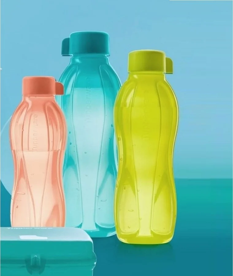 Tupperware Eco Bottle 750 ml Screw Cap Green Water Bottle Hsgl