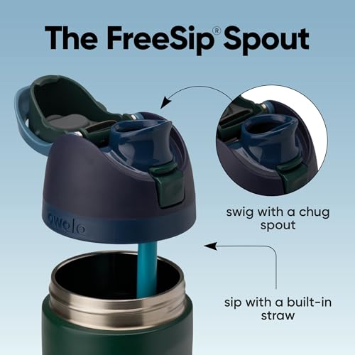 Owala FreeSip Insulated Stainless Steel Water Bottle with Straw BPAFree Sports Water Bottle Great for Travel 24 Oz Lost Signal - Image 3