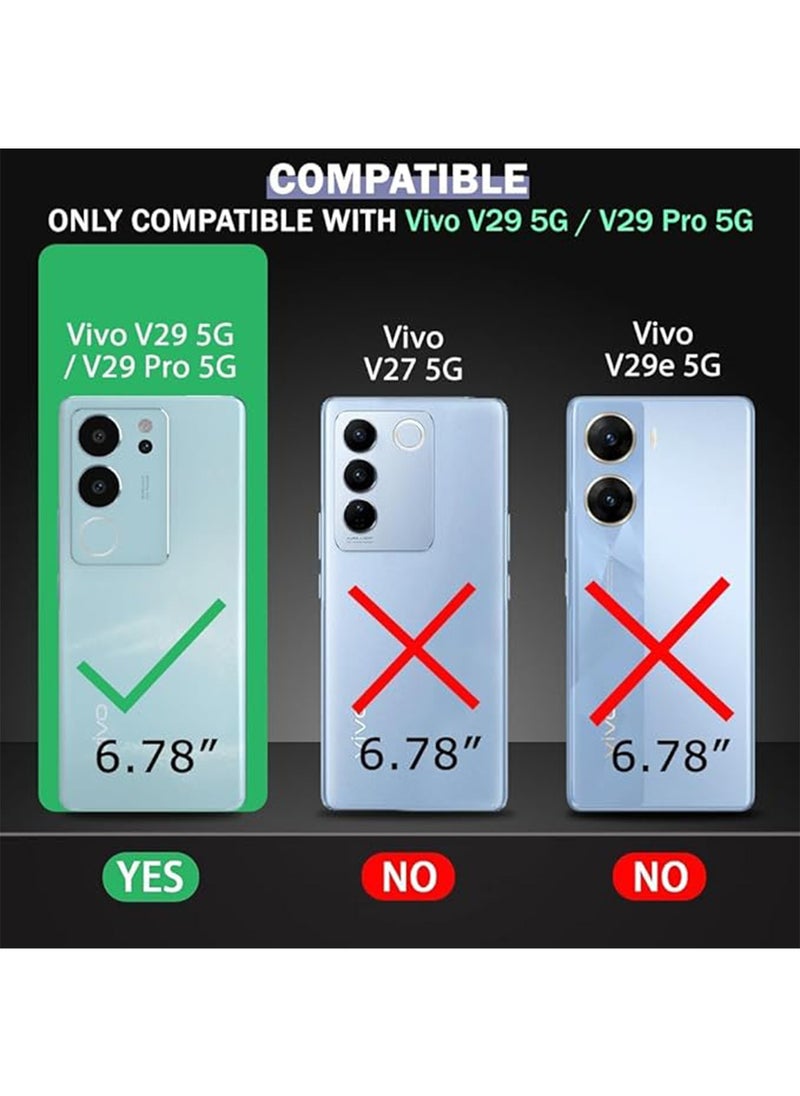 X-level Vivo V29 5g Case Cover Cartoon Pattern Protector with Comfortable Touch Feeling,Easy Install, Camera Len Protection Anti-scratch Anti-drop Anti-fingerprint Phone Shell Back Cover Accessory  - Image 2