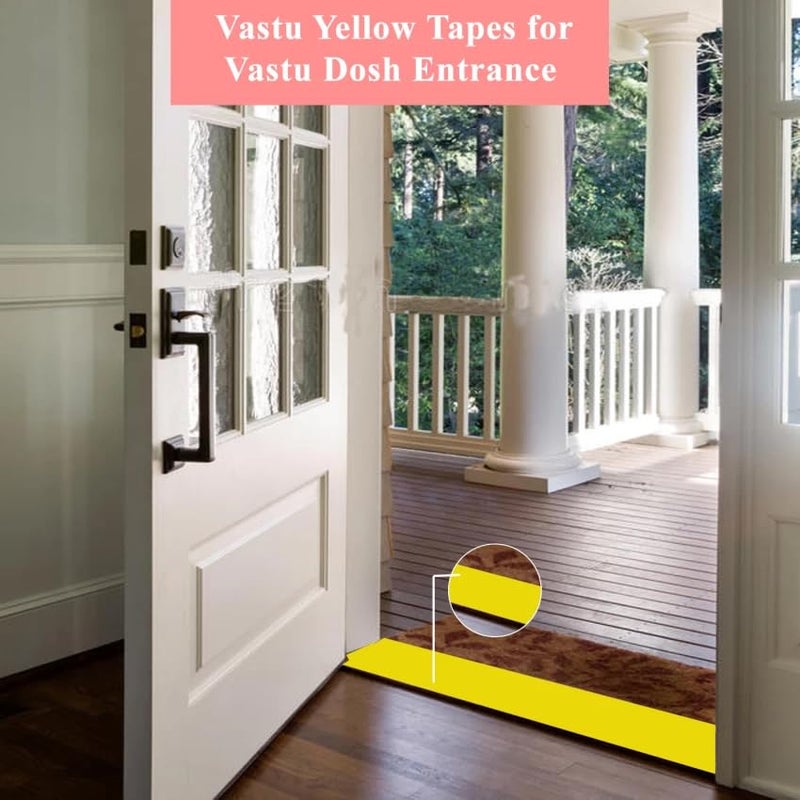 D-Fix ® Vinyl Vastu Color Floor Tapes - 20 Meters Approx in Length 96MM / 04" Width - 1 Roll Per Pack - Vastu Dosh Remedy/Vastu Correction for WC Toilet and Entrance -(Yellow) - Image 5