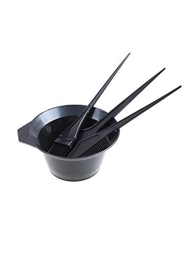 Sweetpea�Hair Coloring Dye Kit Brushes with Mixing Bowl Also Used for Facial Cream and Bleach Mixing Bowl for Home and Salon Use (Bowl with 3PCS Brush) - Image 2